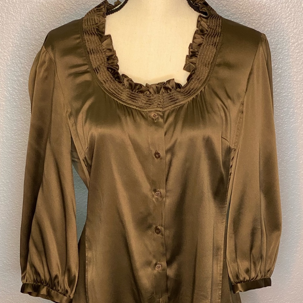 Antonio Melani silky top….olive in color